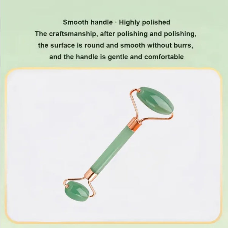 Gua Sha & Jade Roller Set — Facial Lifting & Sculpting Massager