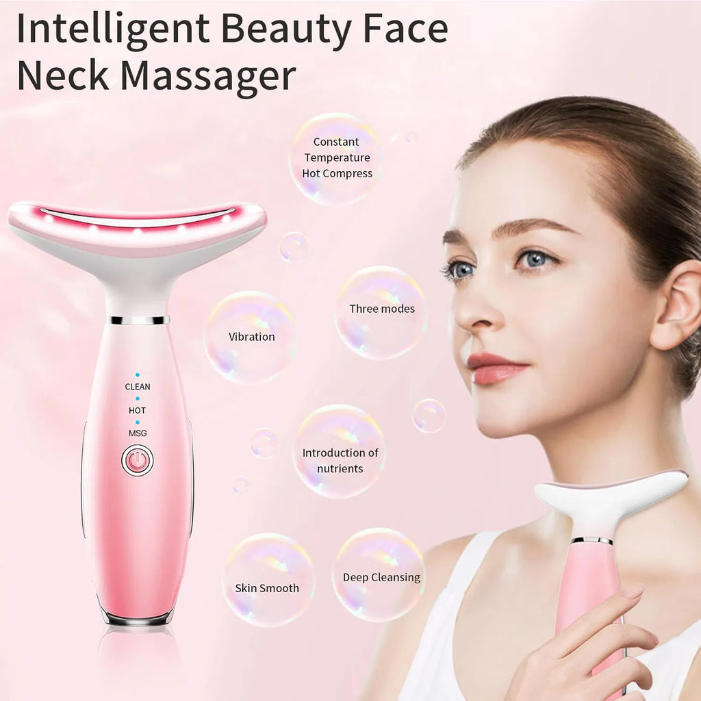 3-in-1 Thermal Facial Massager — Heat, Vibration & Sculpting Tool