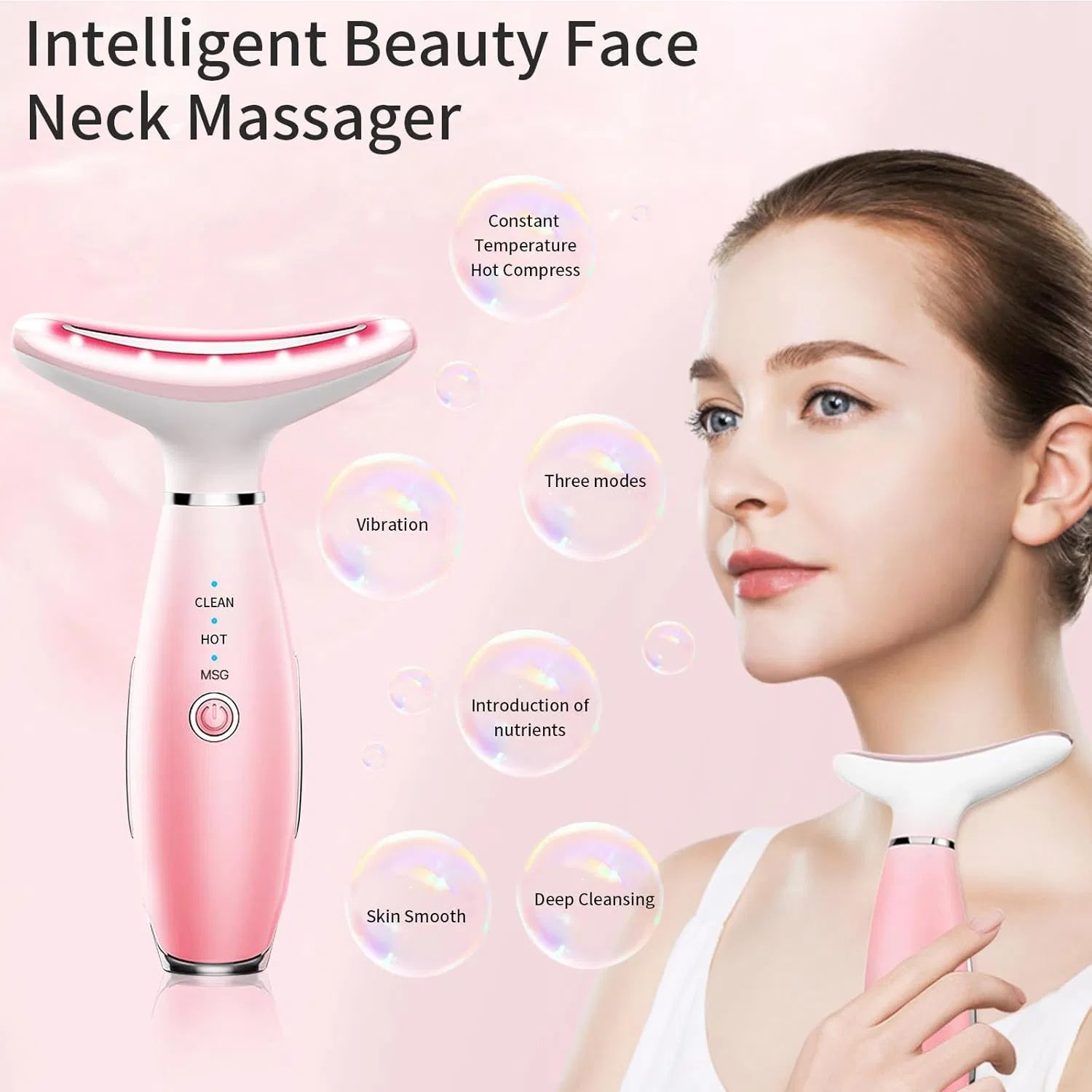 3-in-1 Thermal Facial Massager — Heat, Vibration & Sculpting Tool