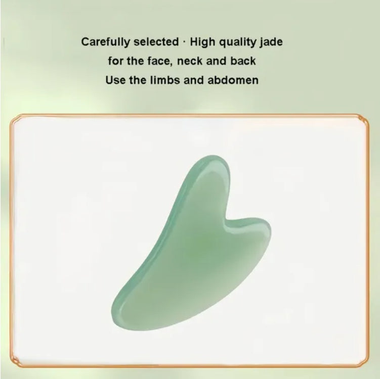 Gua Sha & Jade Roller Set — Facial Lifting & Sculpting Massager