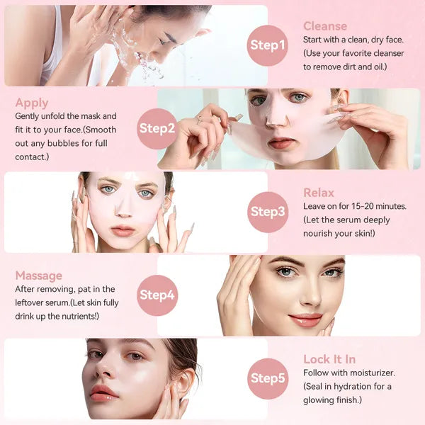Deep Collagen Lifting Mask — Brightening & Anti-Wrinkle Sheet Mask (5 Sheets)