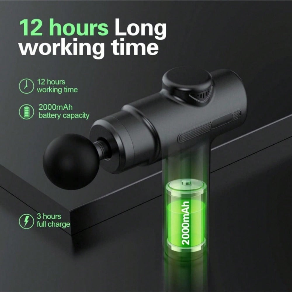 Massage Gun Deep Tissue Massager With 8 Massage Heads