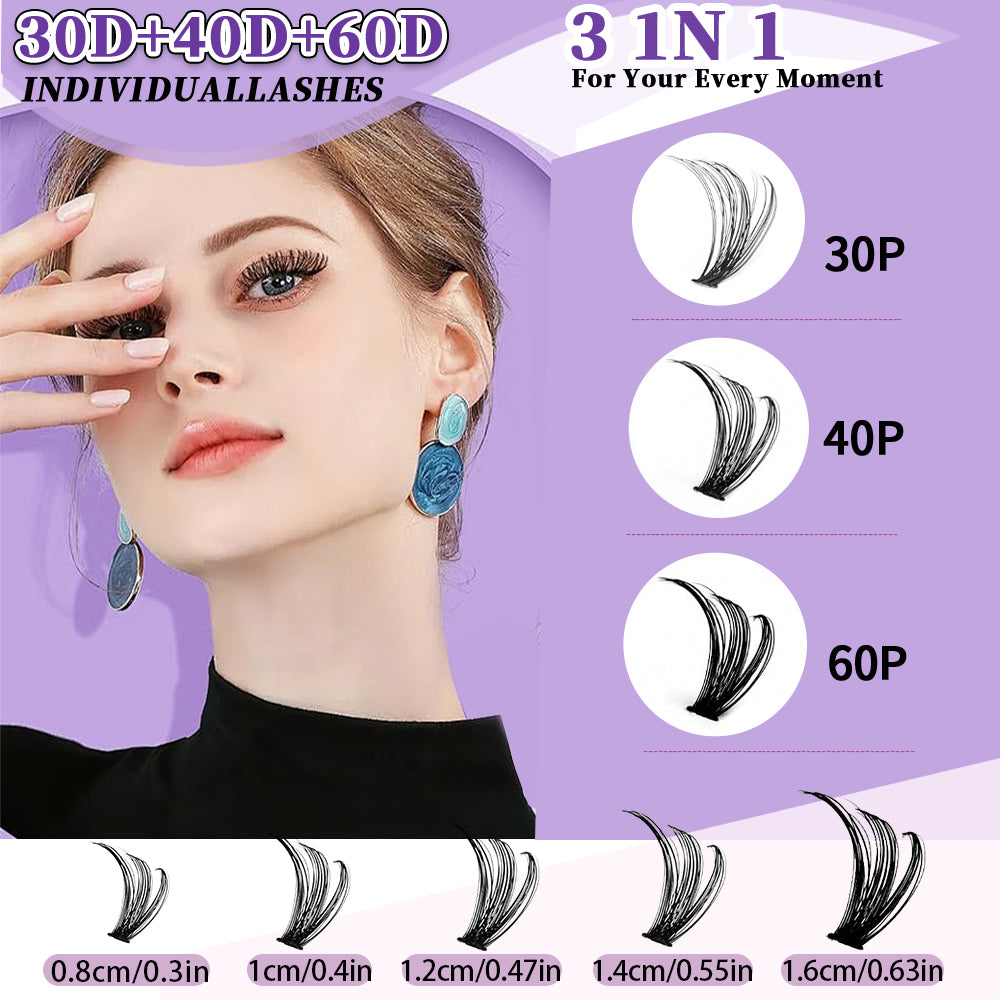 Limitlessly Cluster Lash Set — 640 Segmented Lashes