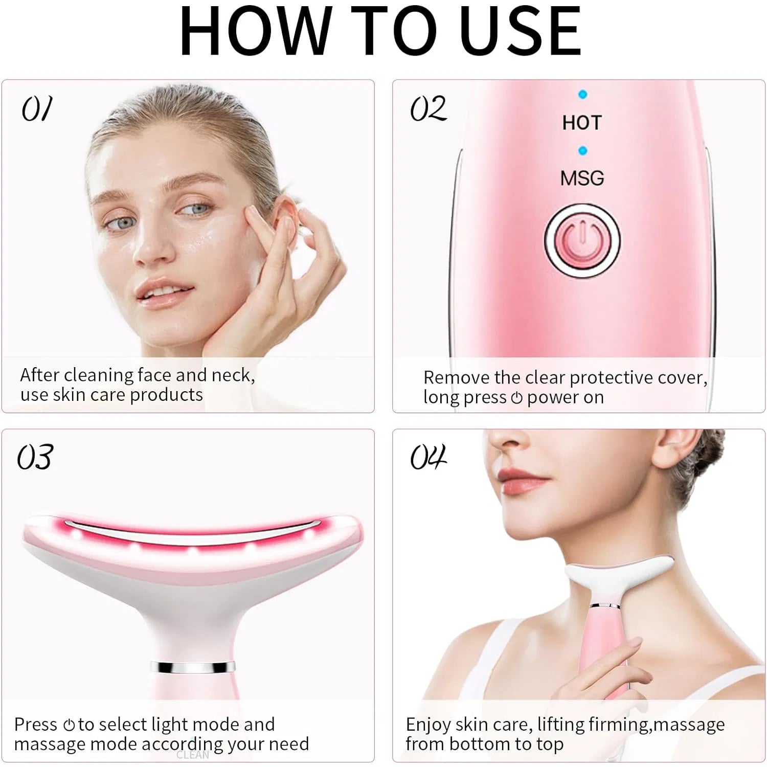 3-in-1 Thermal Facial Massager — Heat, Vibration & Sculpting Tool