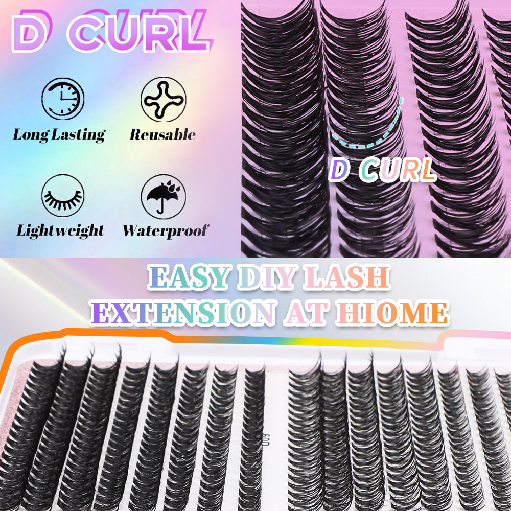 Limitlessly Cluster Lash Set — 640 Segmented Lashes