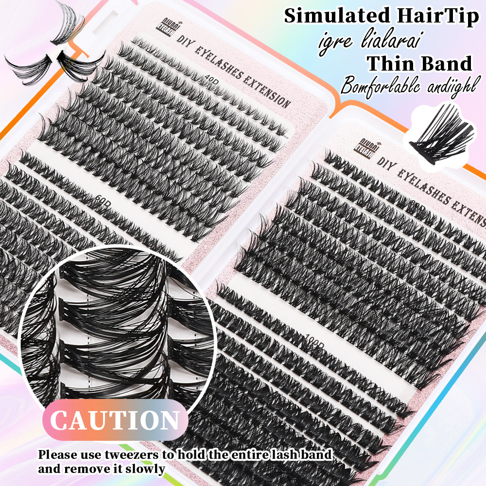Limitlessly Cluster Lash Set — 640 Segmented Lashes