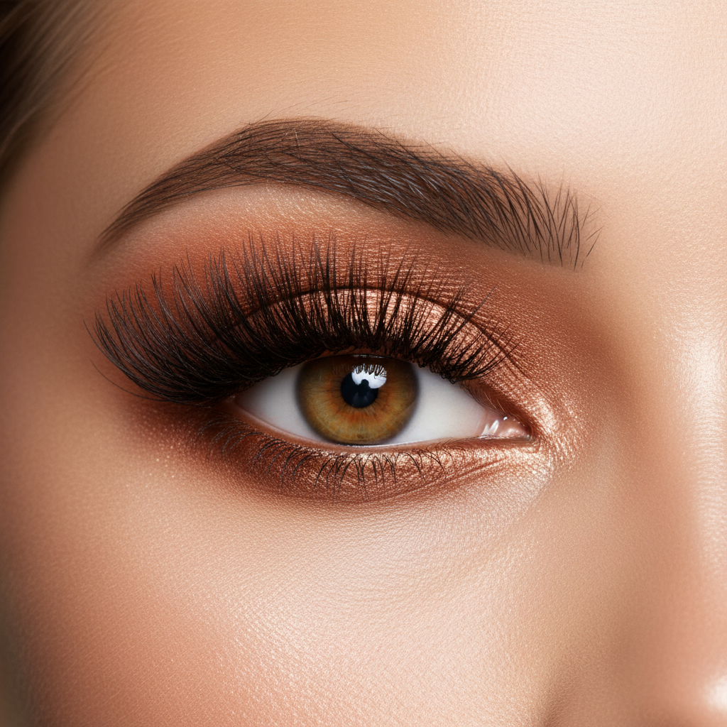 Glam Cluster Lash Close-Up Color
